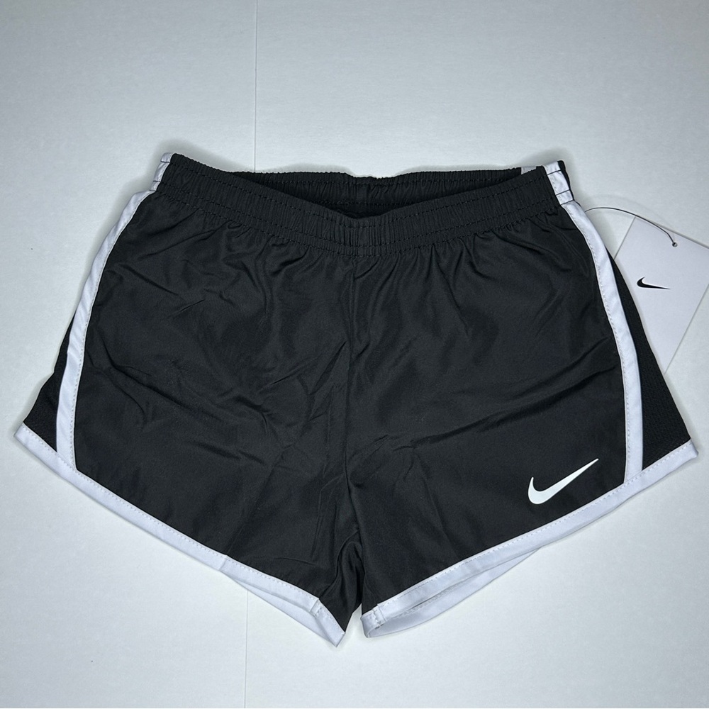 Nike Girls Dri-FIT Tempo Shorts Black White Multiple Sizes